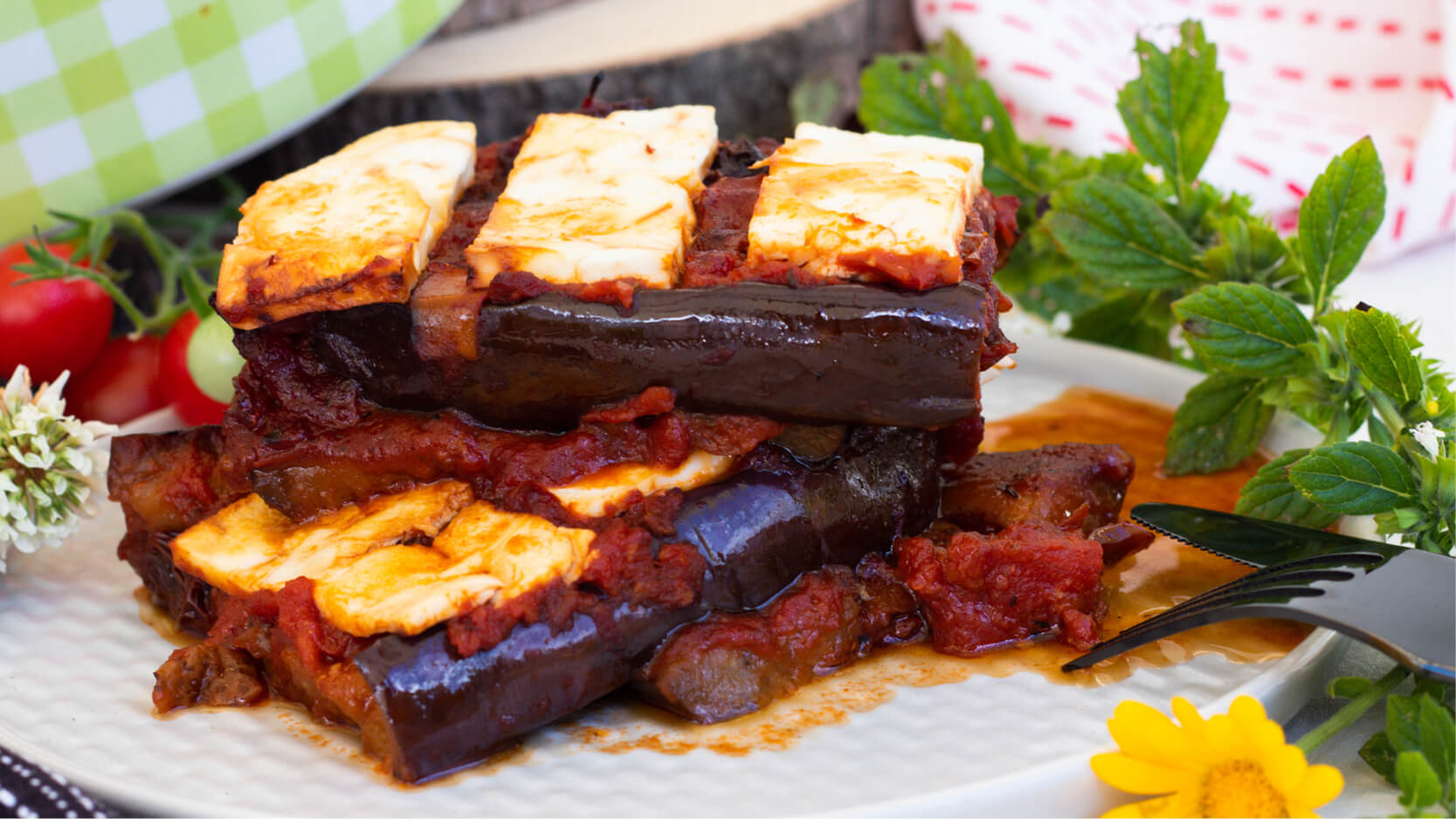 Gegrillte Melanzani Lasagne