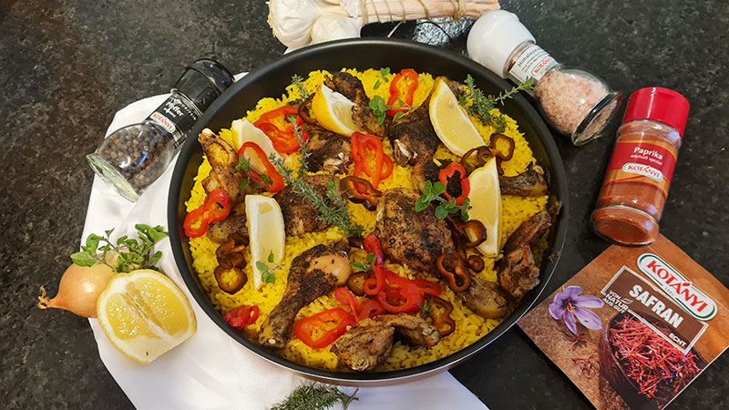Hähnchen-Paprika-Paella